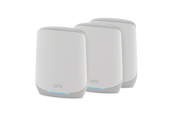 Orbi RBK763S Tri-band (2.4 GHz / 5 GHz / 5 GHz) Wi-Fi 6 (802.11ax) White 7 Internal