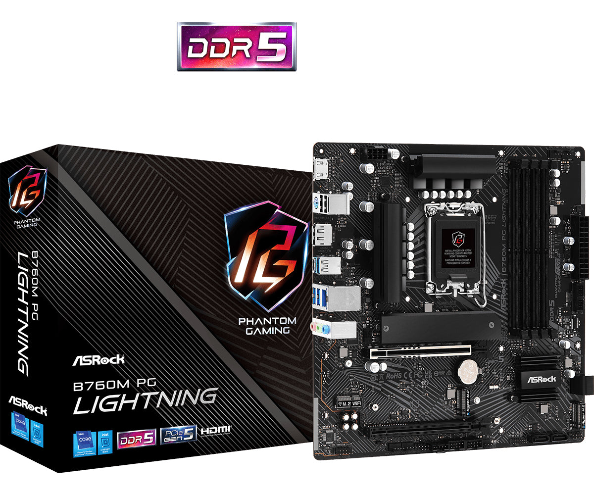 B760M PG Lightning Intel B760 LGA 1700 micro ATX