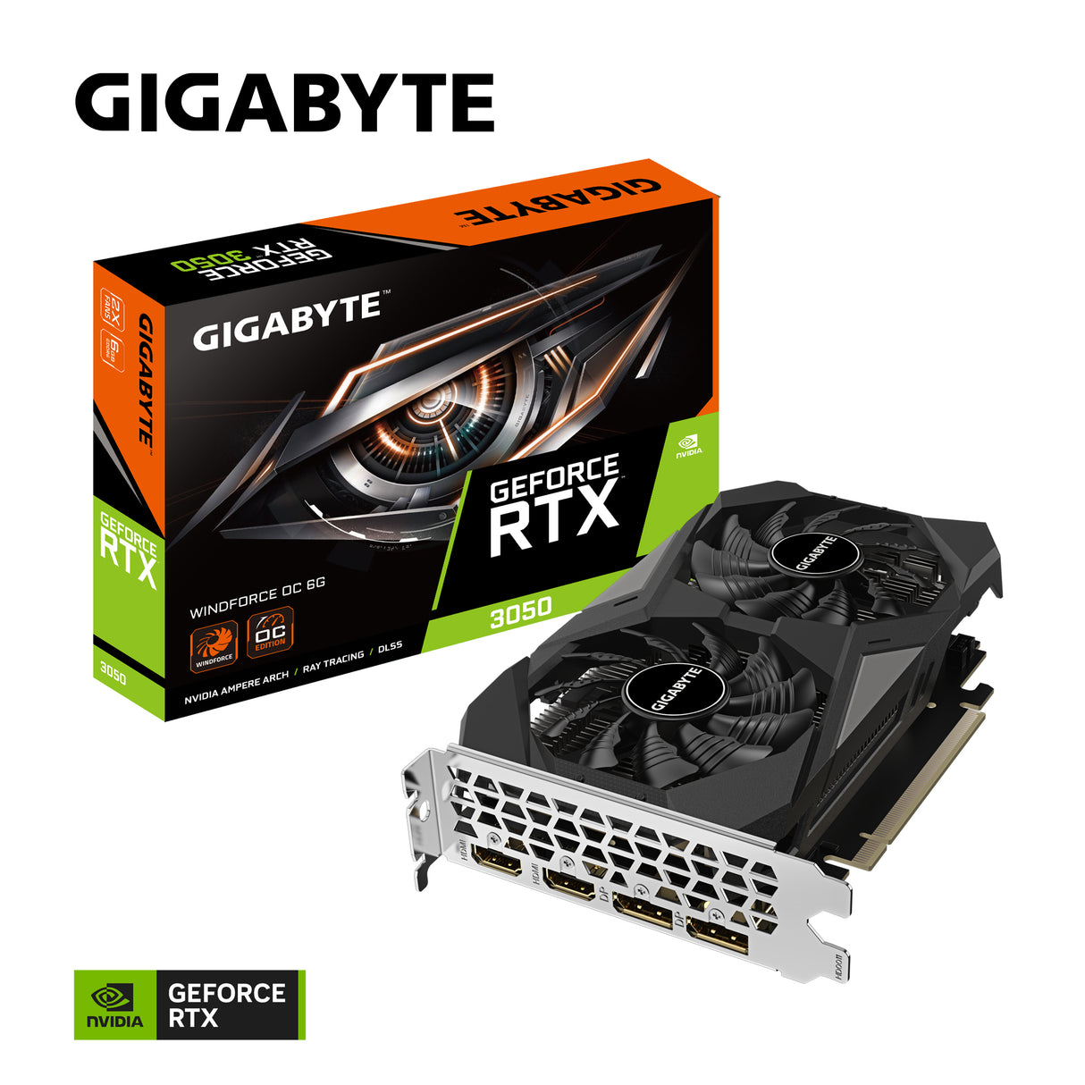 GeForce RTX 3050 WINDFORCE OC 6G