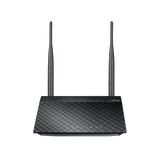 RT-N12E wireless router Fast Ethernet Black, Metallic