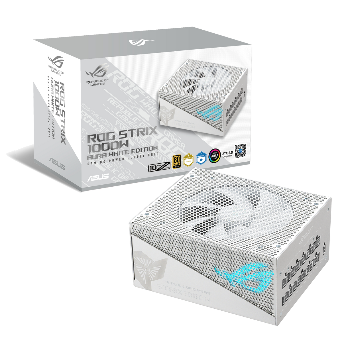 ROG -STRIX-1000G-AURA-WHITE-GAMING power supply unit