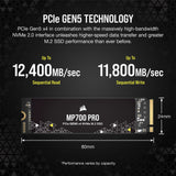 MP700 PRO M.2 2 TB PCI Express 5.0 3D TLC NAND NVMe