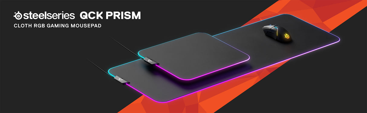 QcK Prism Cloth XL Gaming mouse pad Black