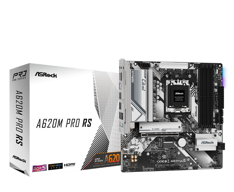 A620M Pro RS AMD A620 Socket AM5 micro ATX