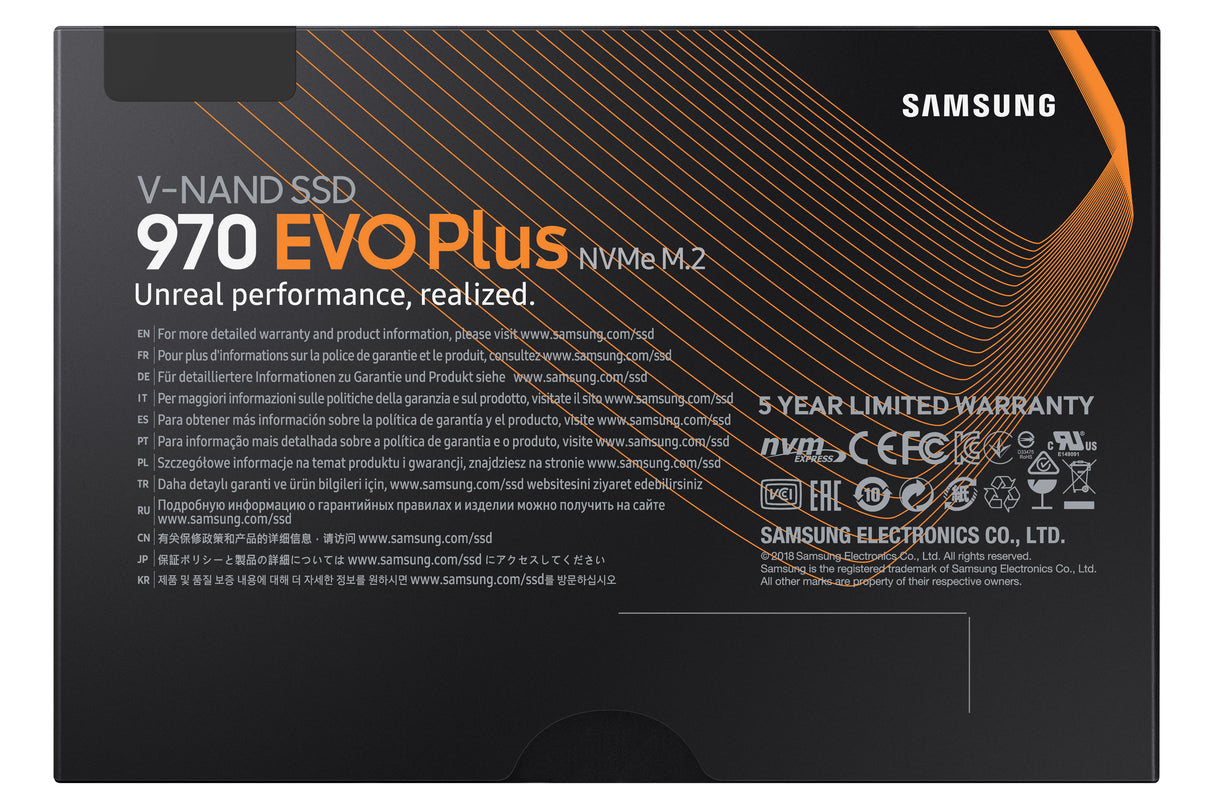 970 EVO Plus M.2 500 GB PCI Express 3.0 V-NAND MLC NVMe