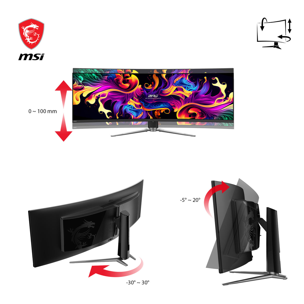 MPG 491CQPDE QD-OLED 49" 144Hz