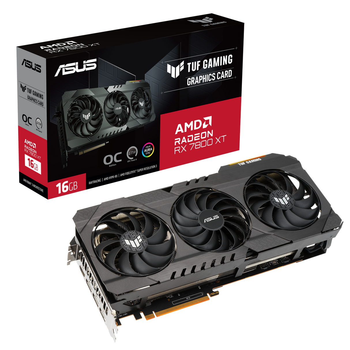 TUF-RX7800XT-O16G-OG-GAMING AMD Radeon RX 7800 XT 16 GB GDDR6