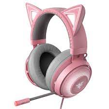 Kraken Kitty Headset Wired Head-band Gaming Grey, Pink