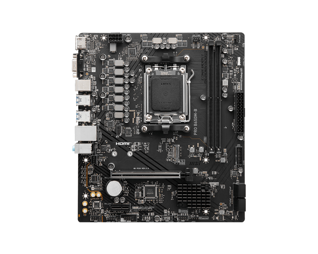 PRO B650M-B motherboard AMD B650 Socket AM5 micro ATX