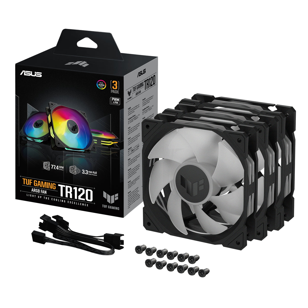 TUF GAMING TR120 ARGB 3IN1 Black