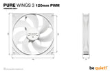 Pure Wings 3 120mm PWM White