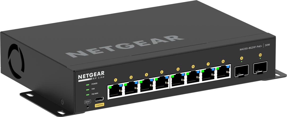 8x1G PoE+ 220W and 2xSFP+ Managed Switch