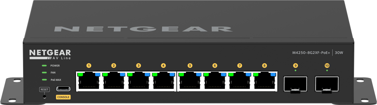 8x1G PoE+ 220W and 2xSFP+ Managed Switch