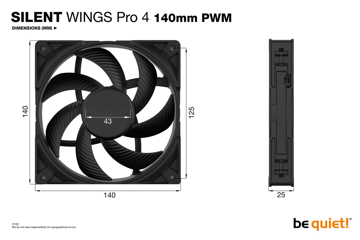 SILENT WINGS PRO 4 | 140mm PWM