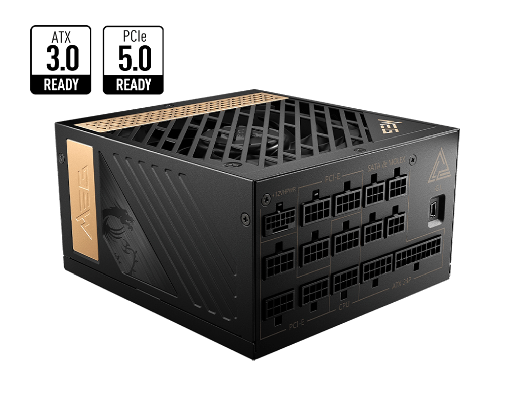 MEG AI1300P PCIE5 power supply unit