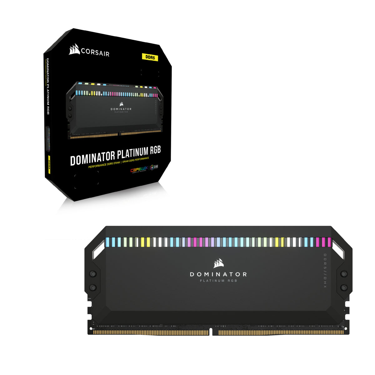 Dominator Platinum RGB Svart 64GB (4x16GB) 5600MHz DDDR5