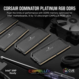 Dominator Platinum RGB Svart 64GB (4x16GB) 5600MHz DDDR5