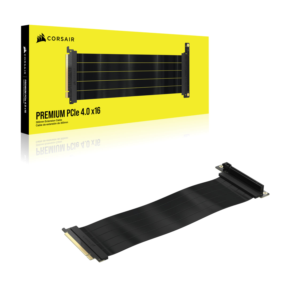 Premium PCIe 4.0 x16 förlängningskabel 300mm