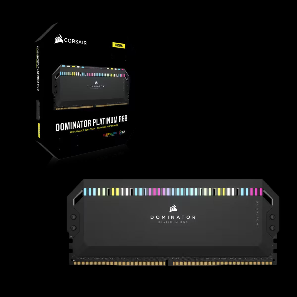 Dominator Platinum RGB Svart 32GB (2x16GB) 6400MHz DDR5