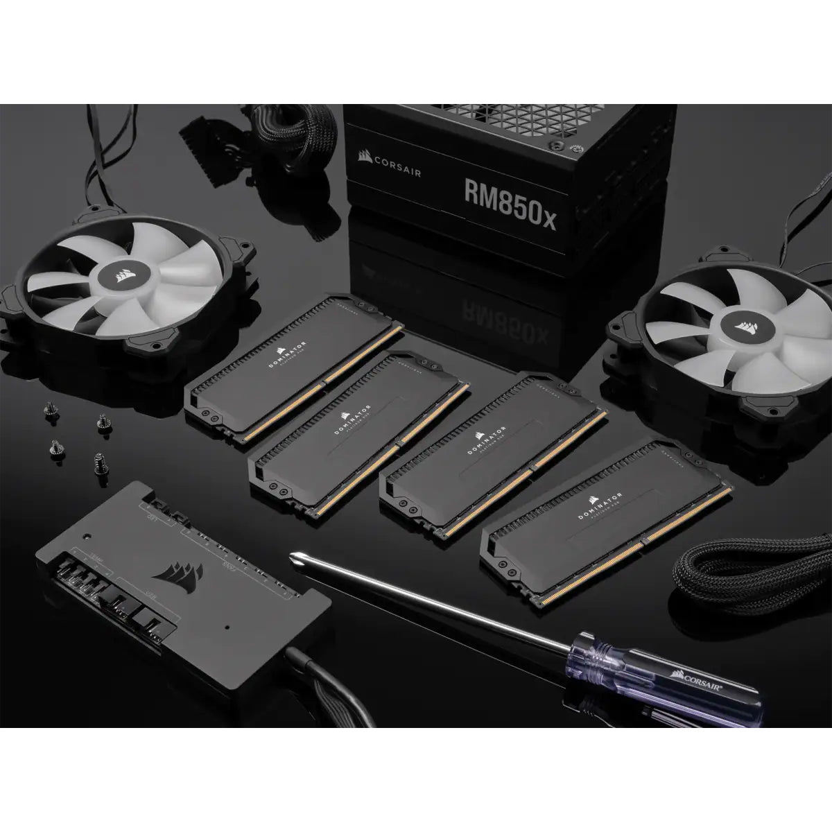 Dominator Platinum RGB Svart 32GB (2x16GB) 6400MHz DDR5