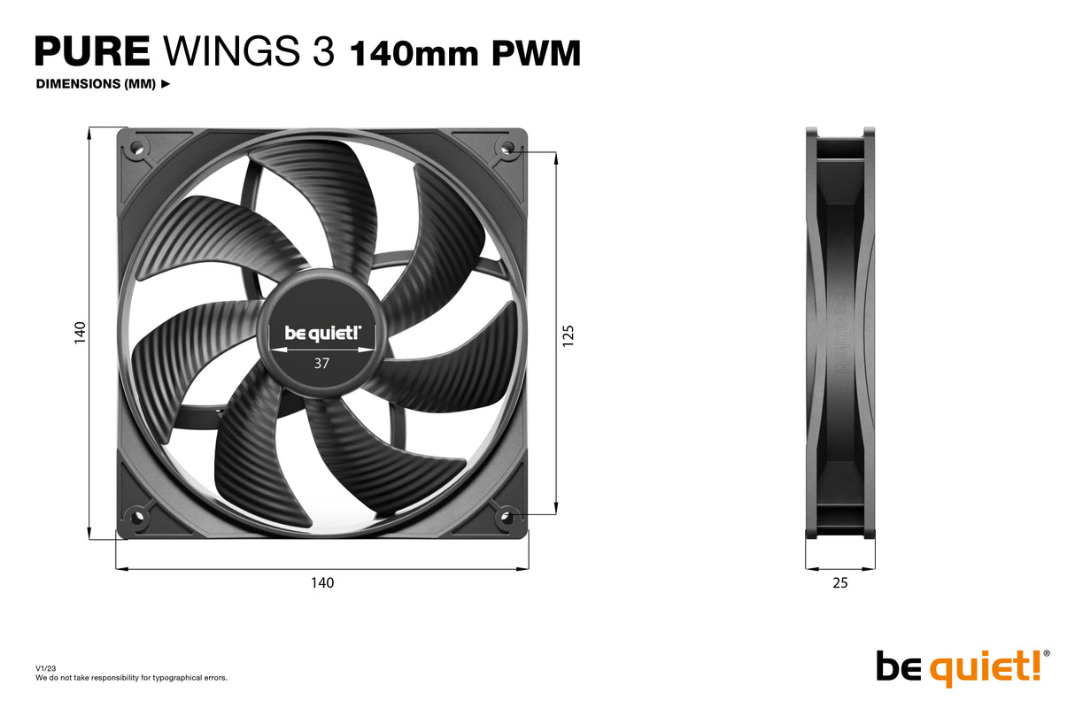 be quiet! Pure Wings 3 140mm PWM