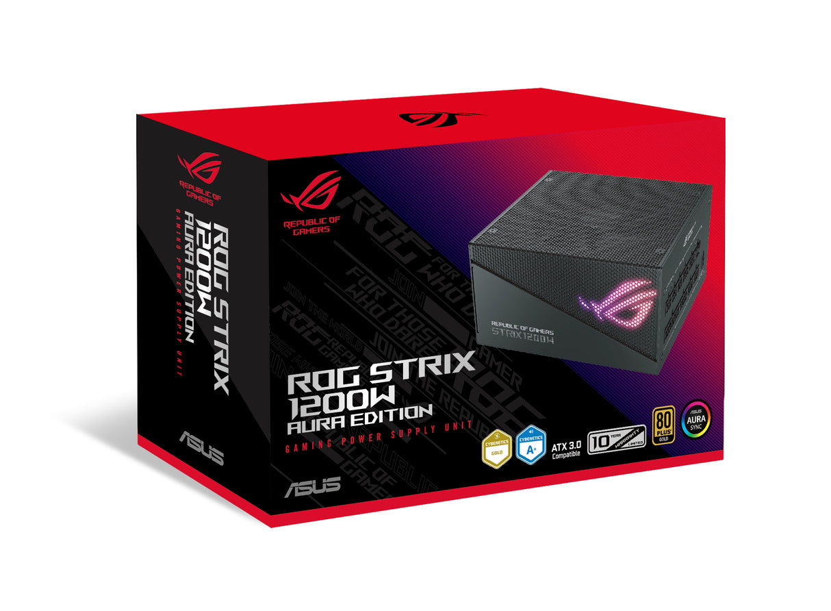 ROG STRIX 1200W Gold Aura Edition power supply unit 20+4 pin ATX Black