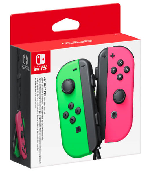 Joy-Con Black, Green, Pink