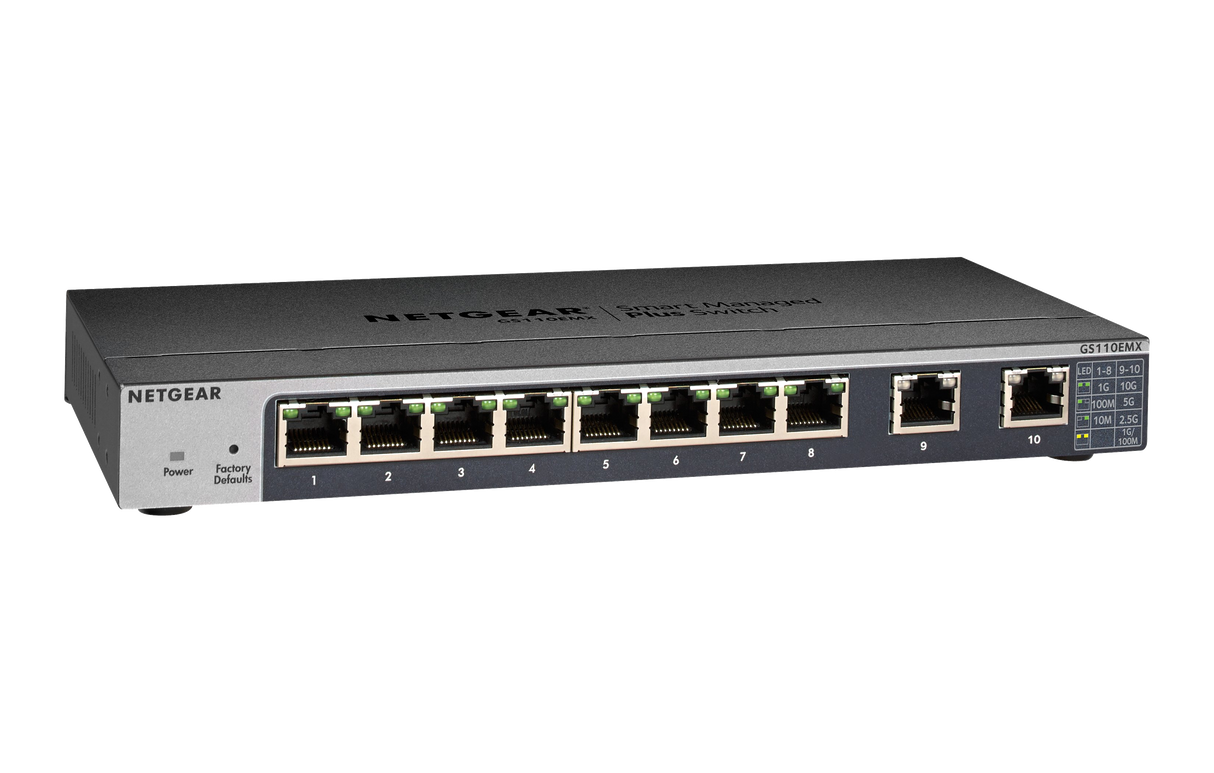 GS110EMX Managed L2 10G Ethernet (100/1000/10000) Black