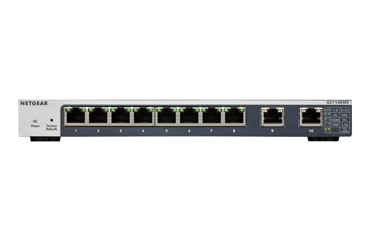 GS110EMX Managed L2 10G Ethernet (100/1000/10000) Black