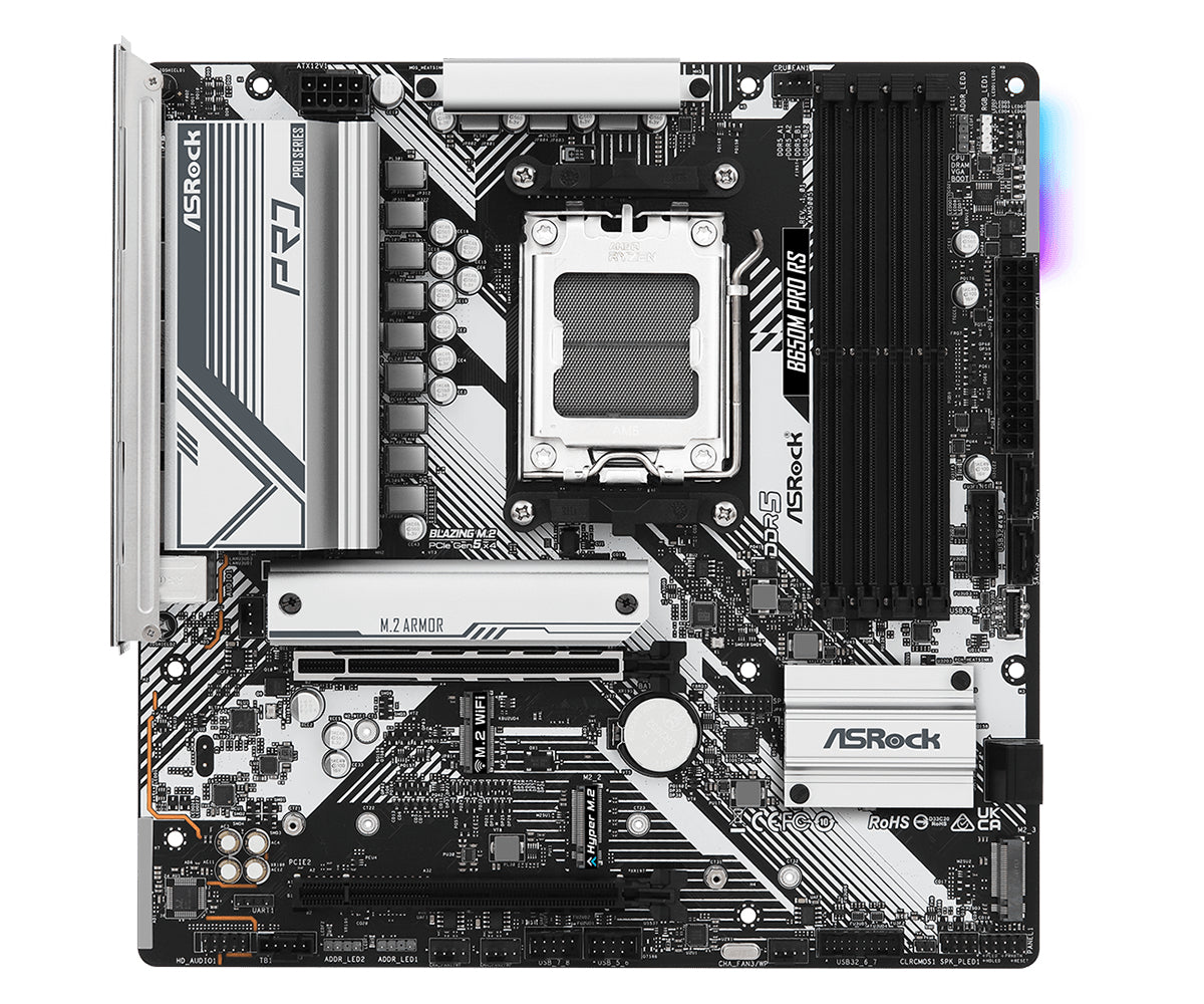 B650M Pro RS AMD B650 Socket AM5 micro ATX