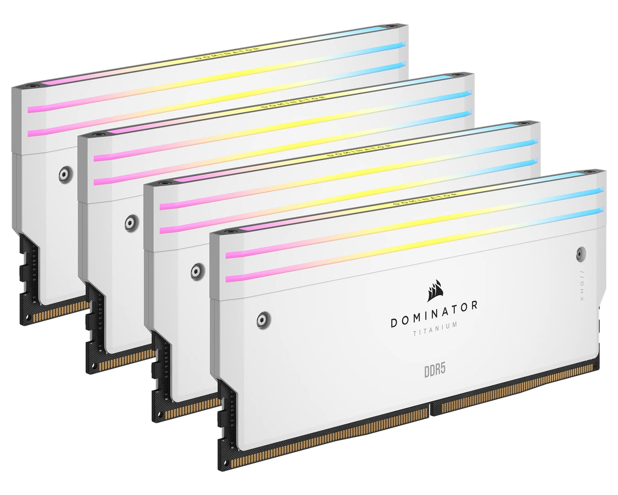 Dominator Titanium RGB Vit 64GB (4x16GB) 6000MHz DDR5