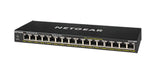 GS316PP Unmanaged Gigabit Ethernet (10/100/1000) Power over Ethernet (PoE) Black