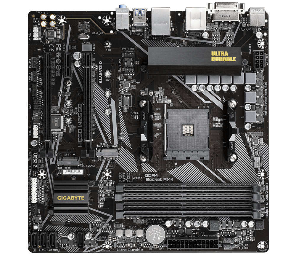 B550M DS3H AMD B550 Socket AM4 micro ATX