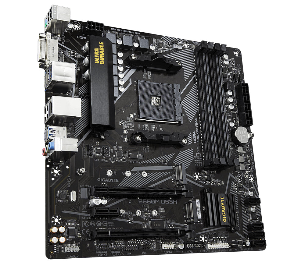 B550M DS3H AMD B550 Socket AM4 micro ATX