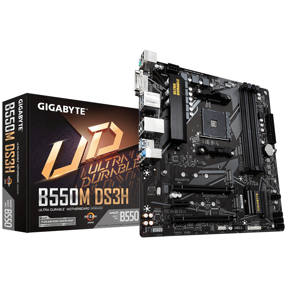 B550M DS3H AMD B550 Socket AM4 micro ATX