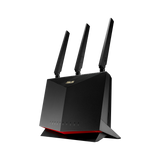 4G-AC86U wireless router Gigabit Ethernet Dual-band (2.4 GHz / 5 GHz) Black