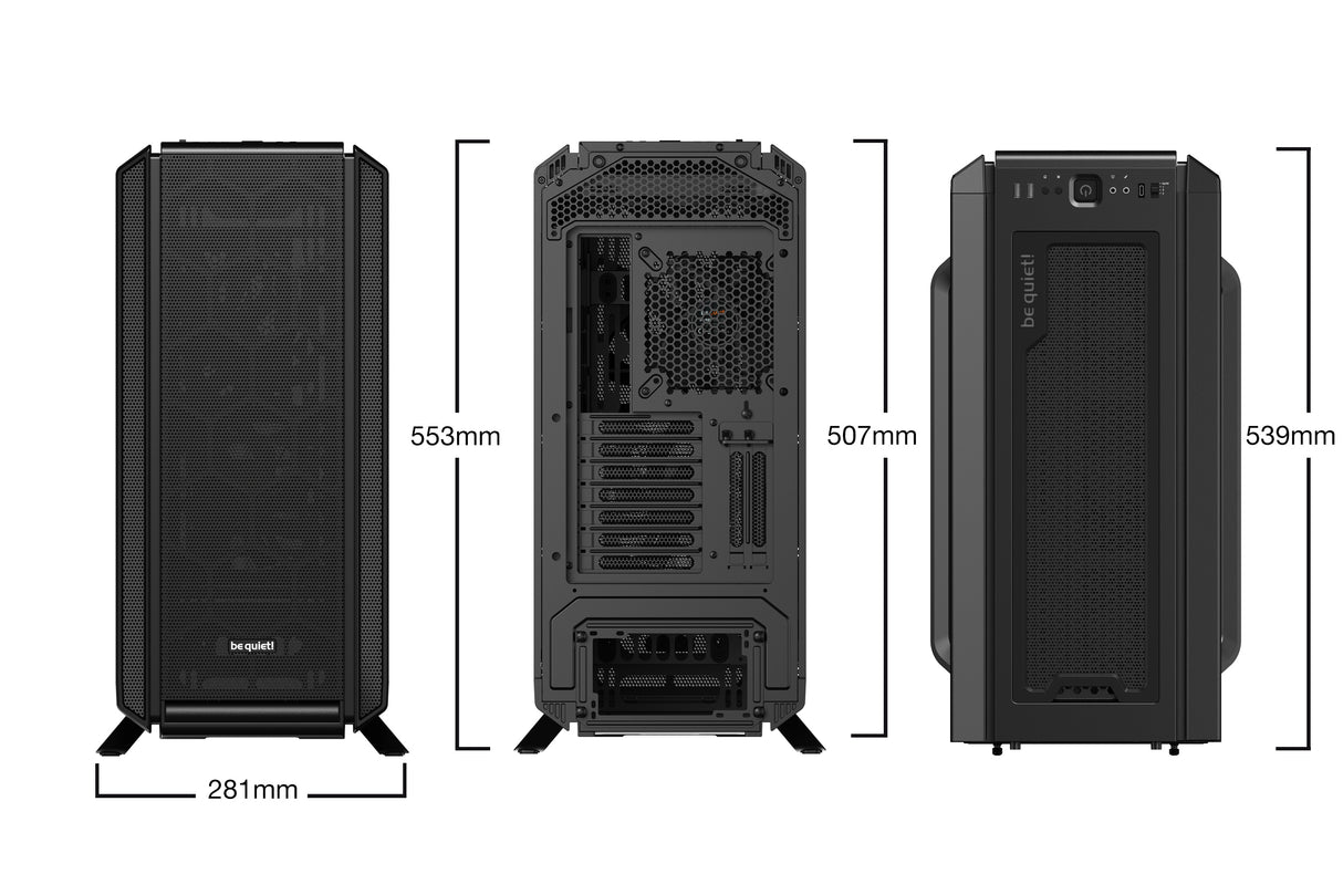 Silent Base 802 Black Midi Tower