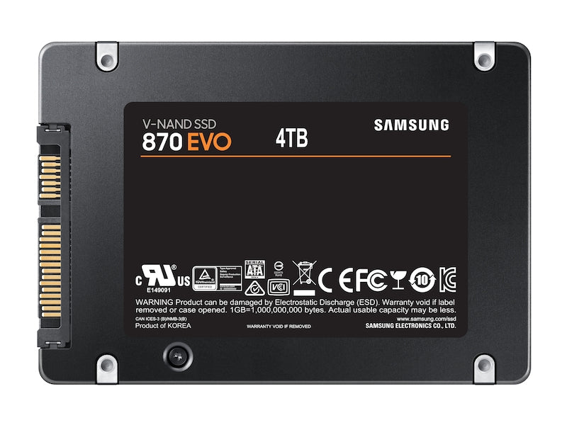 870 EVO 2.5" 4000 GB Serial ATA III V-NAND