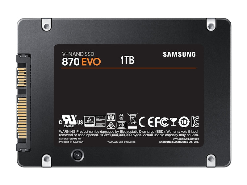 870 EVO 2.5" 1000 GB Serial ATA III V-NAND