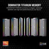 Dominator Titanium RBG Grå 64GB (2x32GB) 6000MHz DDR5