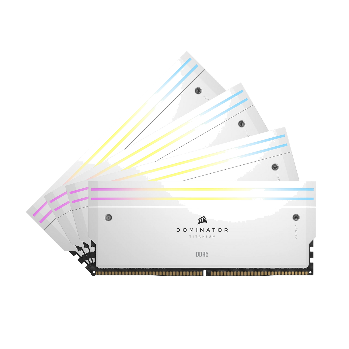 Dominator Titanium RGB Vit 64GB (4x16GB) 6000MHz DDR5